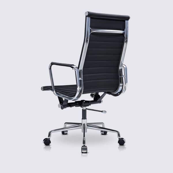 fauteuil de bureau cuir noir design eames copie ea119 2