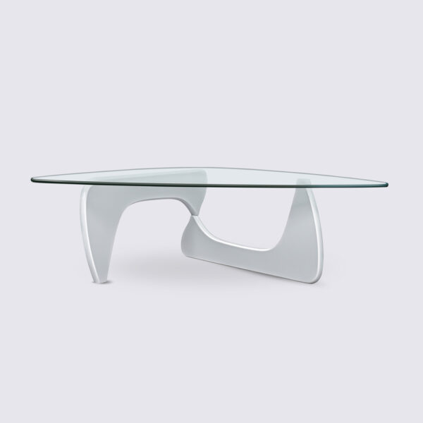 isamu noguchi table bois frêne blanc en verre design moderne luxe design
